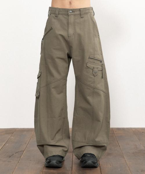 엣지 워크 라보 팬츠 [페이드 베이지]