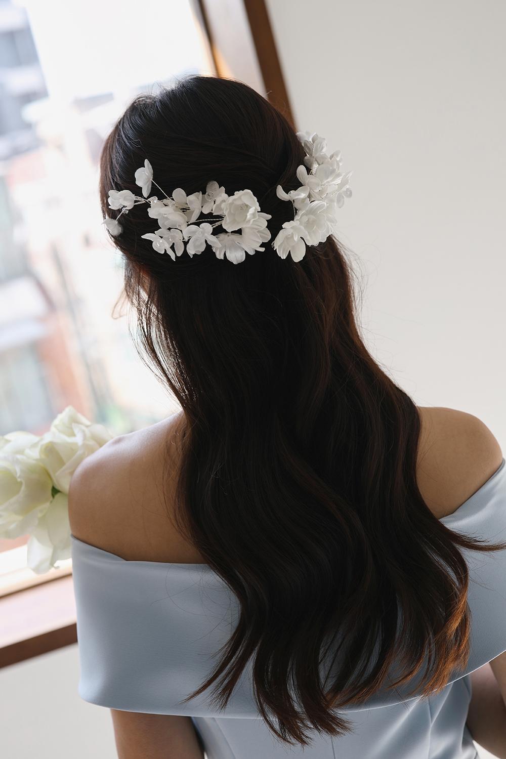 왈츠 플라워 헤어핀 2개 세트 HAC0869