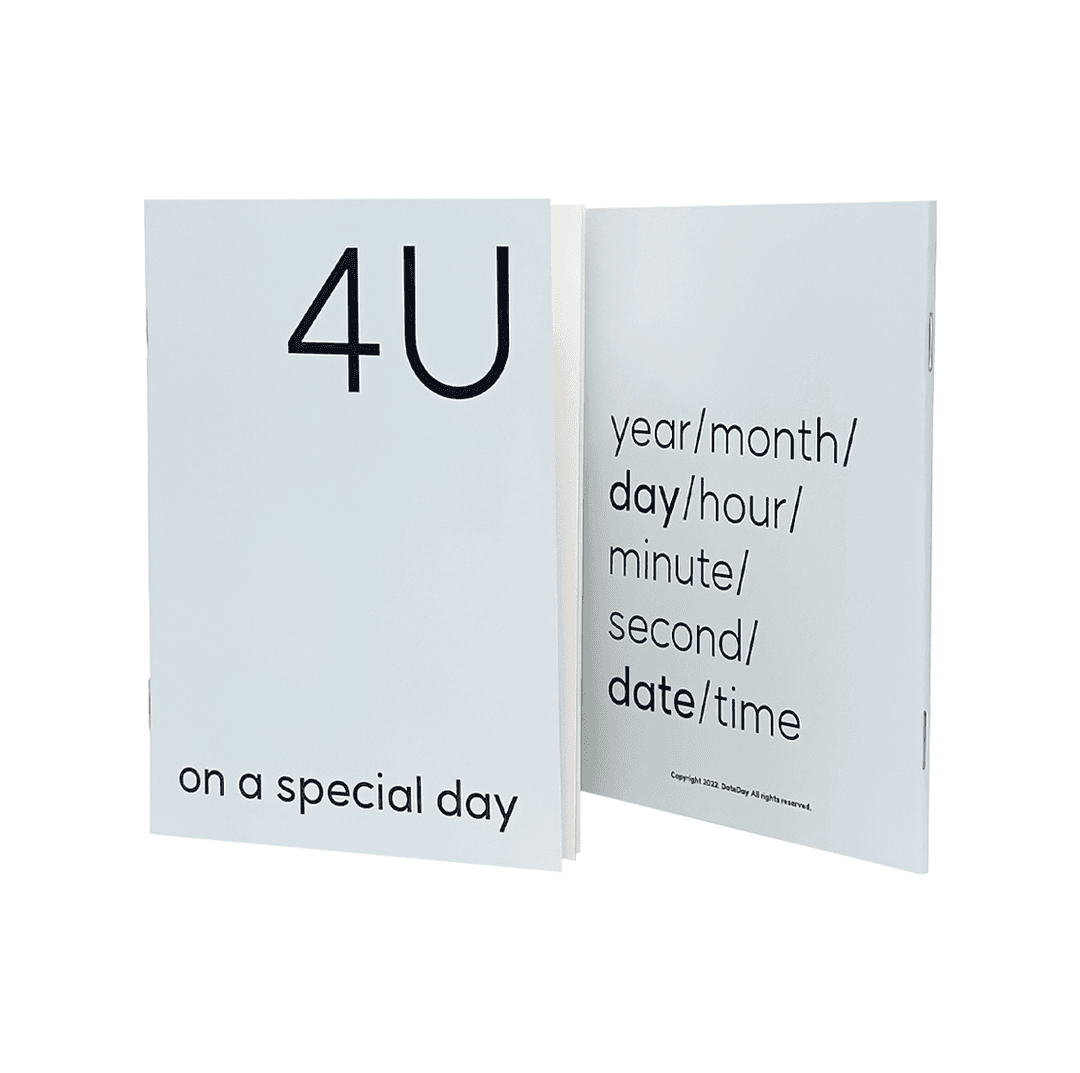 4U time planner - Baby blue (1month)