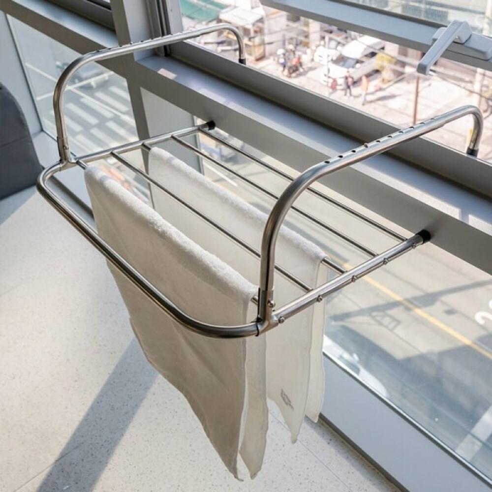 코드86 원룸 빨래 건조대 미니 베란다 창문 창틀 접이식 스텐