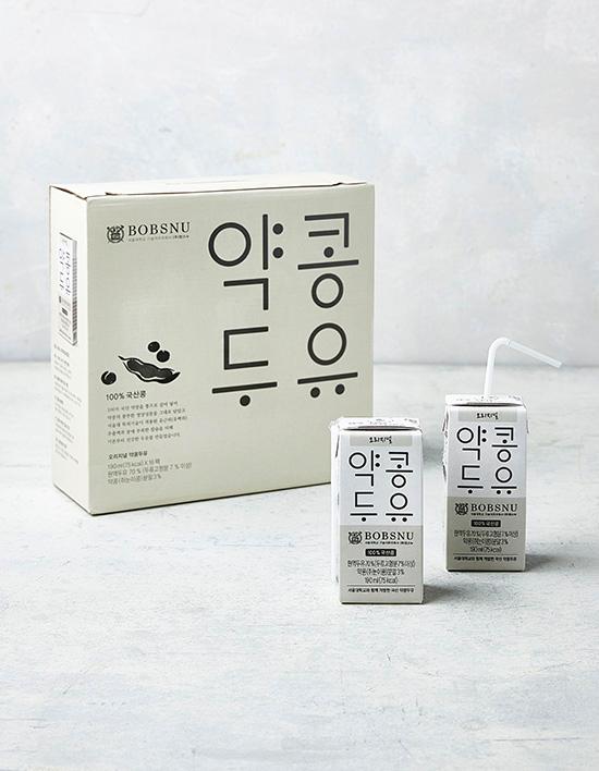 [밥스누] 서울대 오리지널 약콩 두유 (190mL X 16팩)