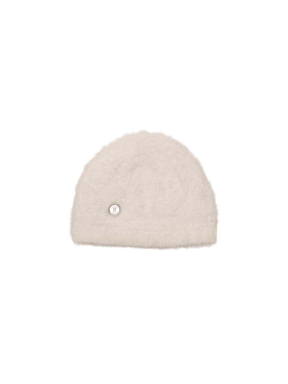 [FAMILY SALE] Yerr Button Beanie (white)