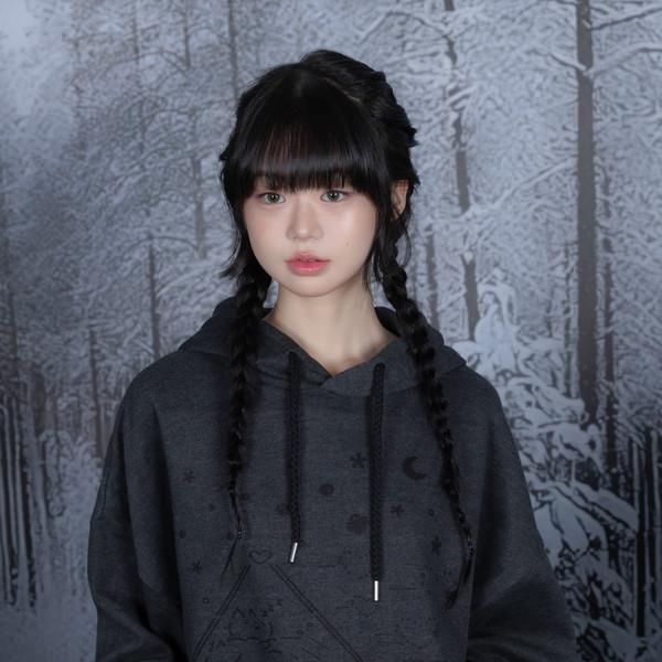 슬리핑 캣 양기모 후드티