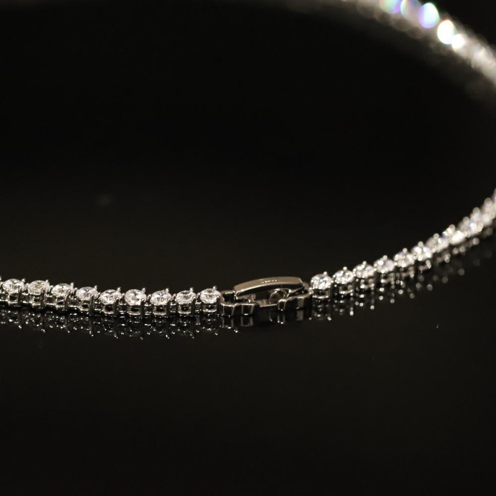 [쏘네] 2mm 라운드 테니스 목걸이, 2mm Round Tennis  Necklace