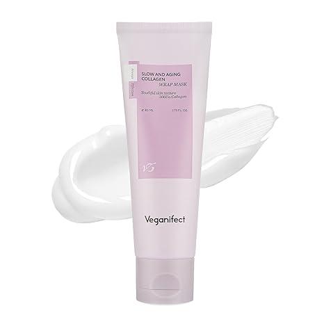 Slow and Aging Collagen Wrap Mask, Vegan Certified, Peel-Off Facial Mask, Pore Tightening, For Glowy Skin, 2.70 Fl Oz