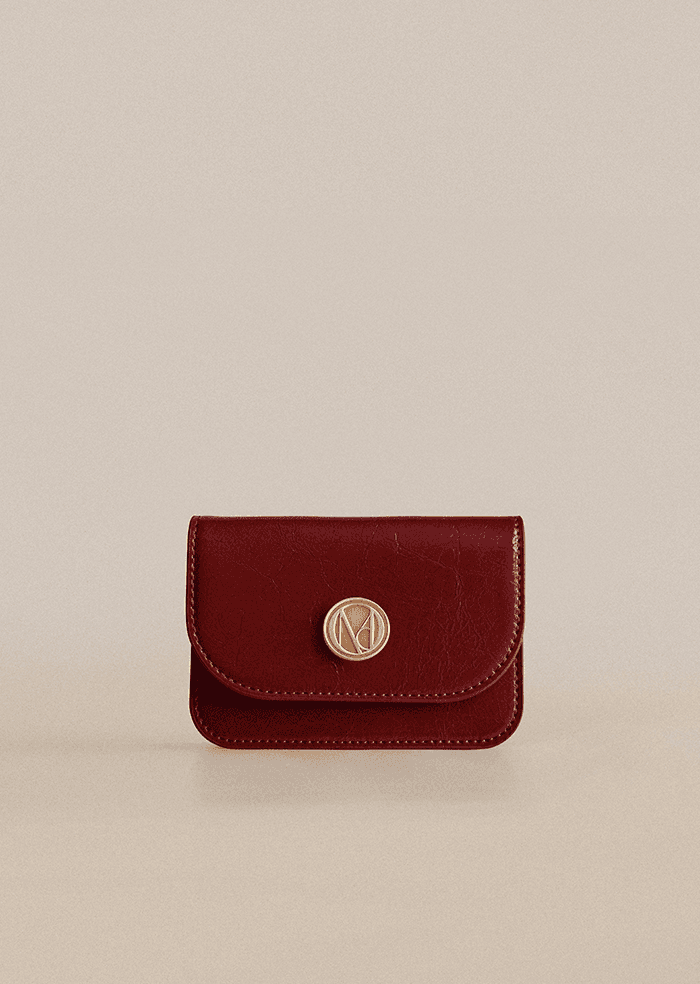 Ecrin card wallet - Crimson Red