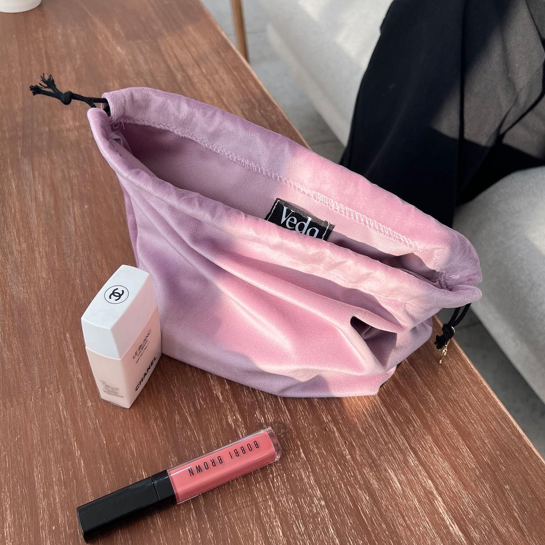 Veda Velvet Pouch_purple
