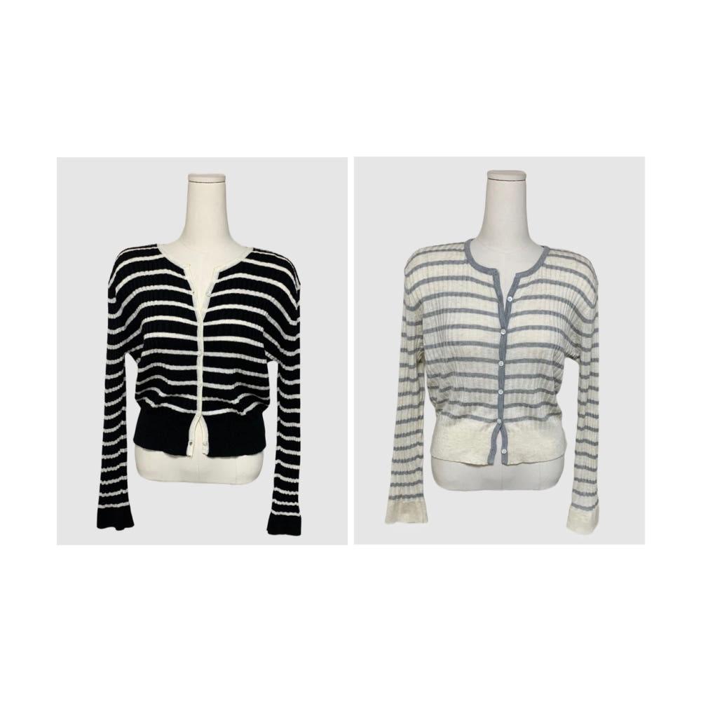 (무료배송) 페이지 스트라이프 가디건 2col / 원단 최고퀄리티, 얇은 봄가디건