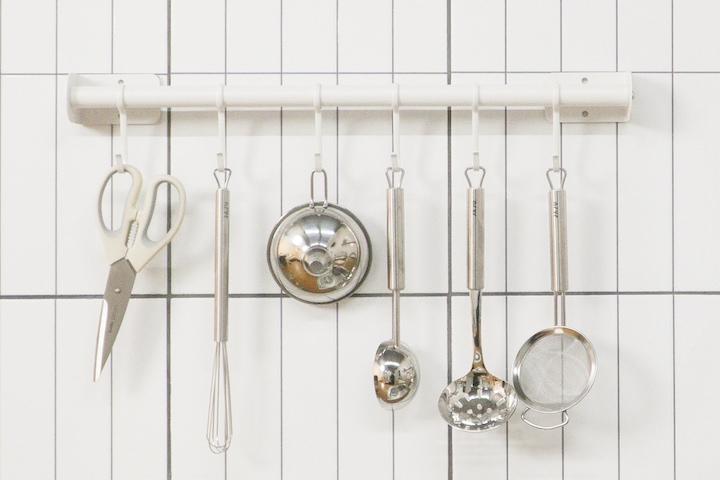 ctrl+v 무타공 조리도구걸이 1입 주방정리용품