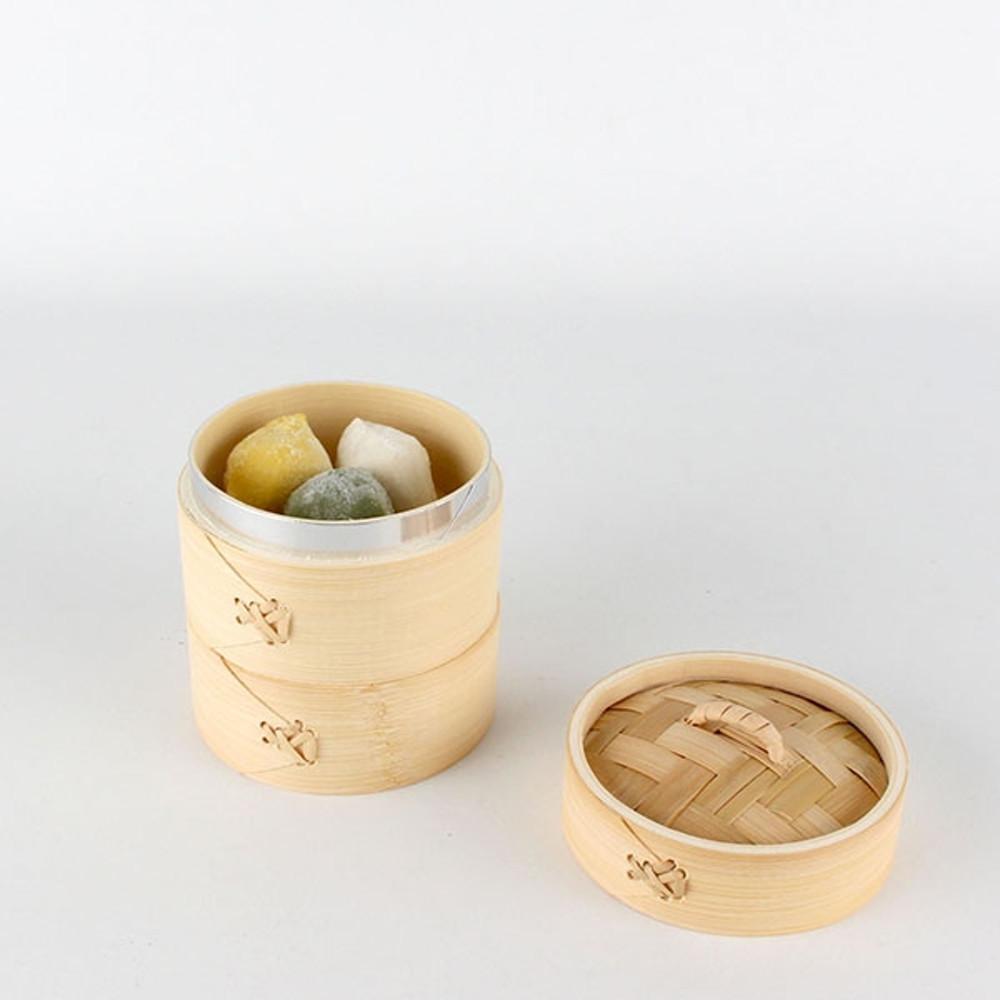 10cm 미니 대나무찜기 l 찜통 딤섬 2단 떡시루 만두통