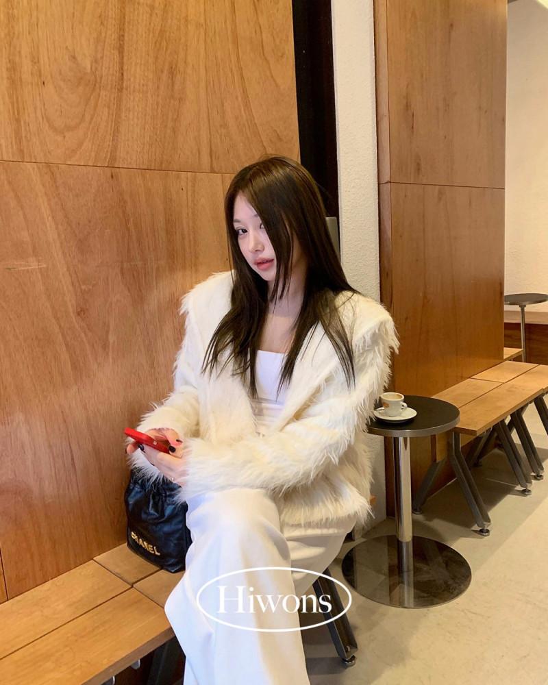 여성 리버스 후드 퍼 가디건