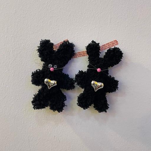 실버 흑토끼 키링🩷🖤(4type)