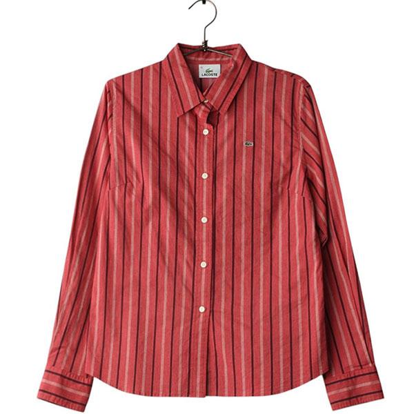 LACOSTEMADE IN JAPAN 빈티지코튼로고스트라이프셔츠 / Women 42