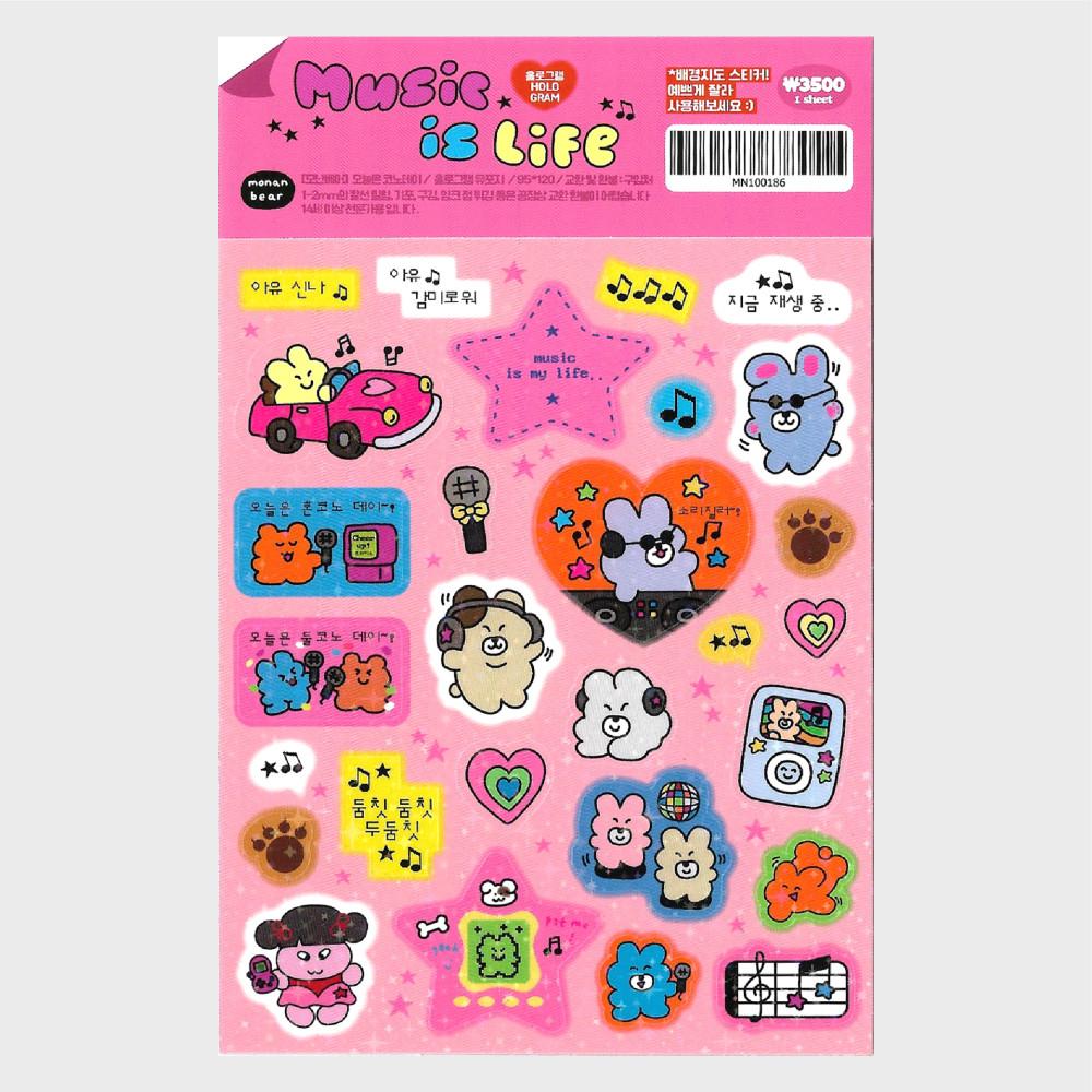 [모난베어 스티커] 오늘은 코노데이