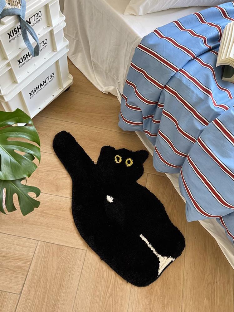 Black Cat Rug 블랙 고양이 러그