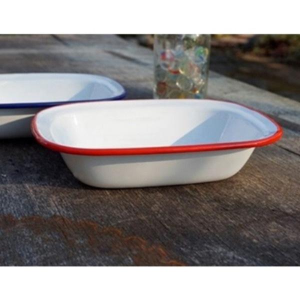 (일본)포쉬리빙 법랑그릇 오븐 트레이 접시 (소 2color) 직화 인덕션 법랑용기