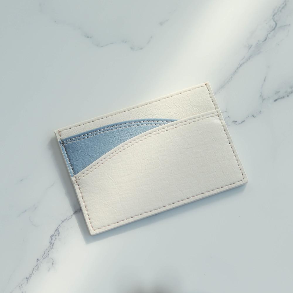 [파도서울] Glassy Cream 카드지갑 ( 20대 여자명품카드지갑 )