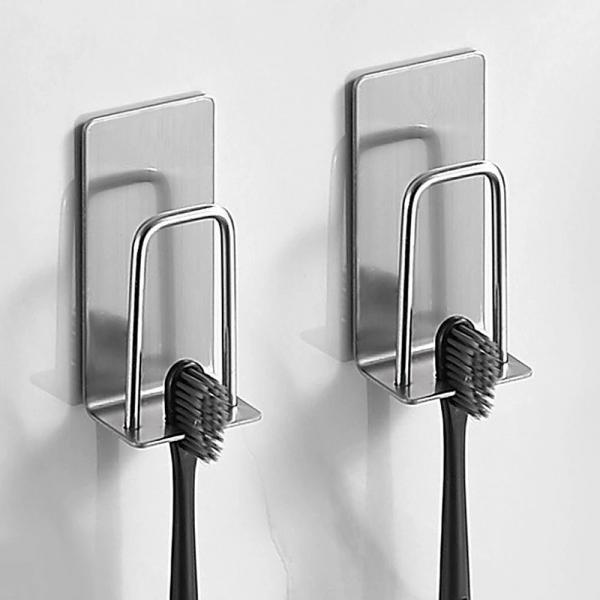 무타공 스텐 3M 칫솔꽂이 칫솔걸이