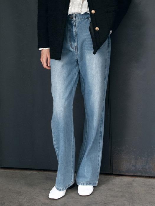 Tailored Bootcut Denim Pants_2color