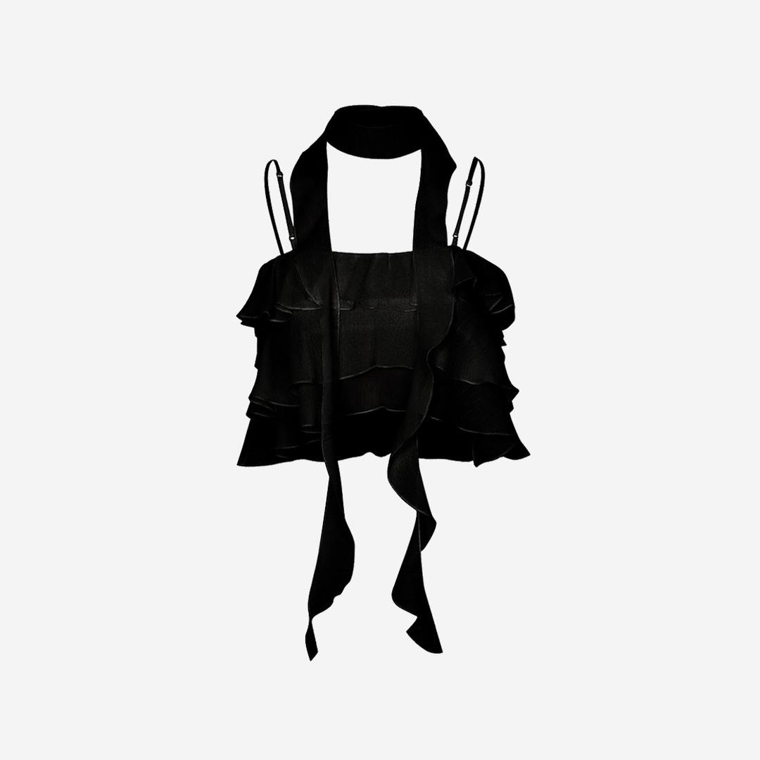 [Pre-Order] Pain Or Pleasure Women Ballon Top Black