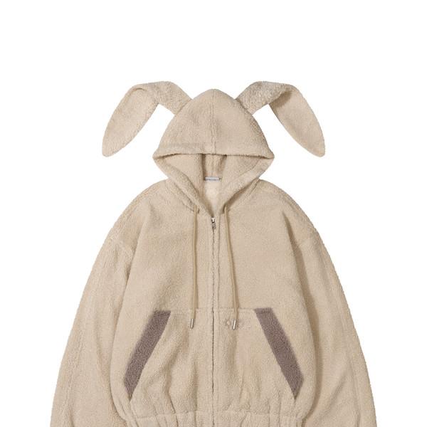 FLUFFY BUNNY JACKET (IVORY)