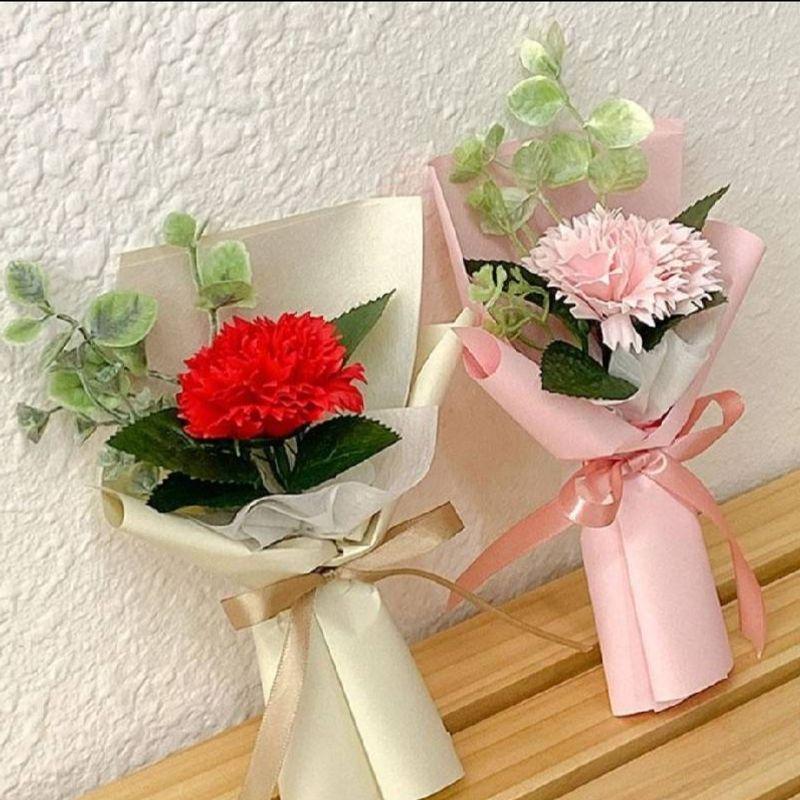 [가정의달] 카네이션 꽃다발 가슴 브로치 셋트