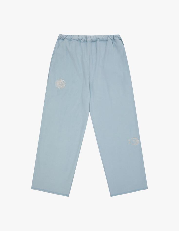 [뉴진스 착용] Tuewid Light weight fleece set up Pants in powder blue