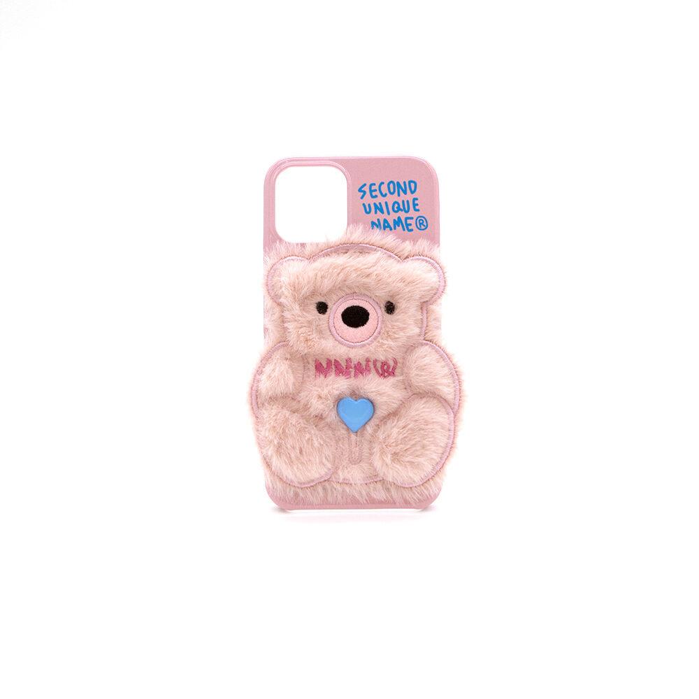 SUN CASE PATCH FUR BEAR LIGHT PINK