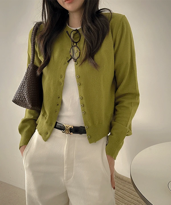 🚀당일발송[안티필링] 조엘 라운드넥 버튼 가디건(가을가디건, 올리브가디건, 크롭가디건, 니트가디건, 무지가디건, 겨울가디건)