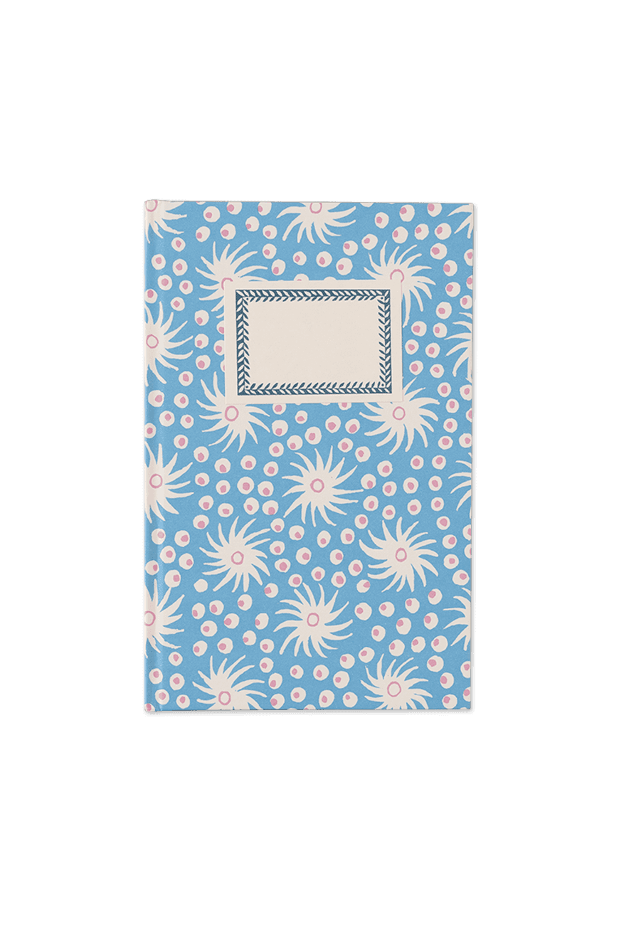 Hard Cover Notebook Milky Way Blue & Old Red