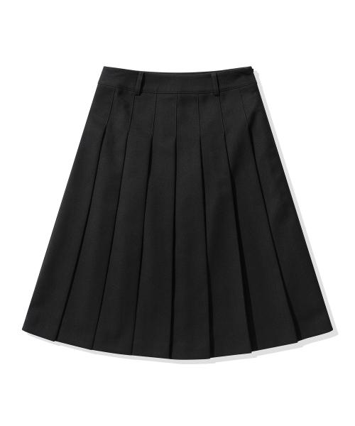 (우먼) 플리츠 스커트_차콜