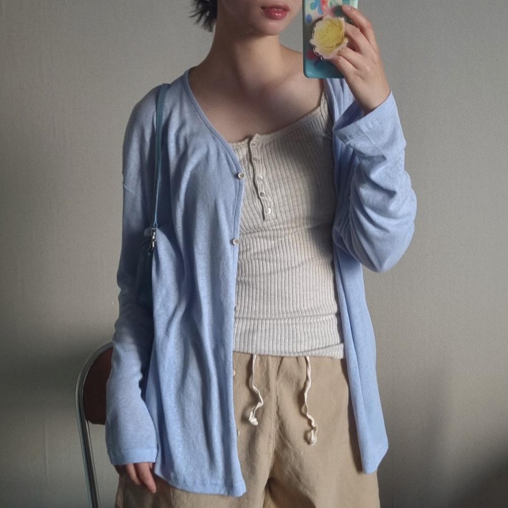 린넨 롱 가디건 (2colors)