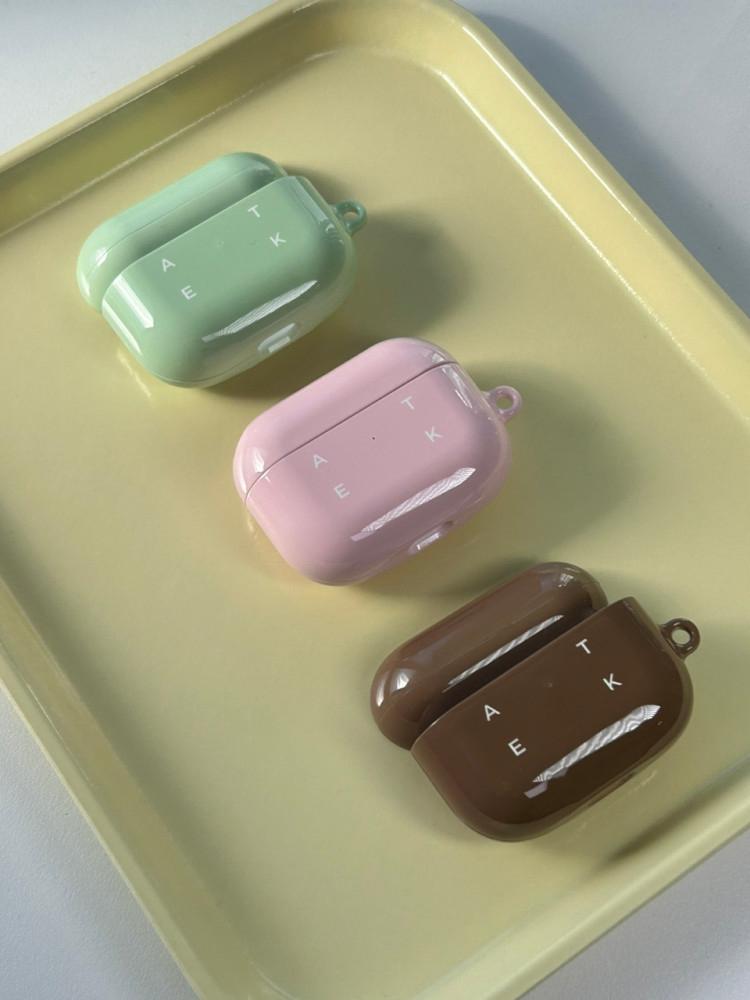 밀크라떼 에어팟 전기종 하드케이스(3color)