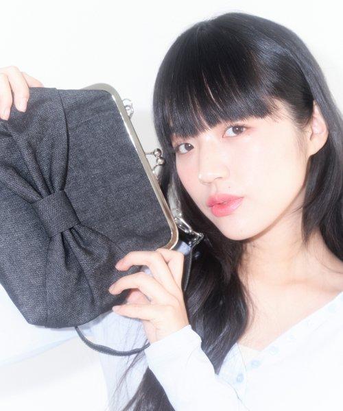 DENIM RIBBON TOAST BAG (black)
