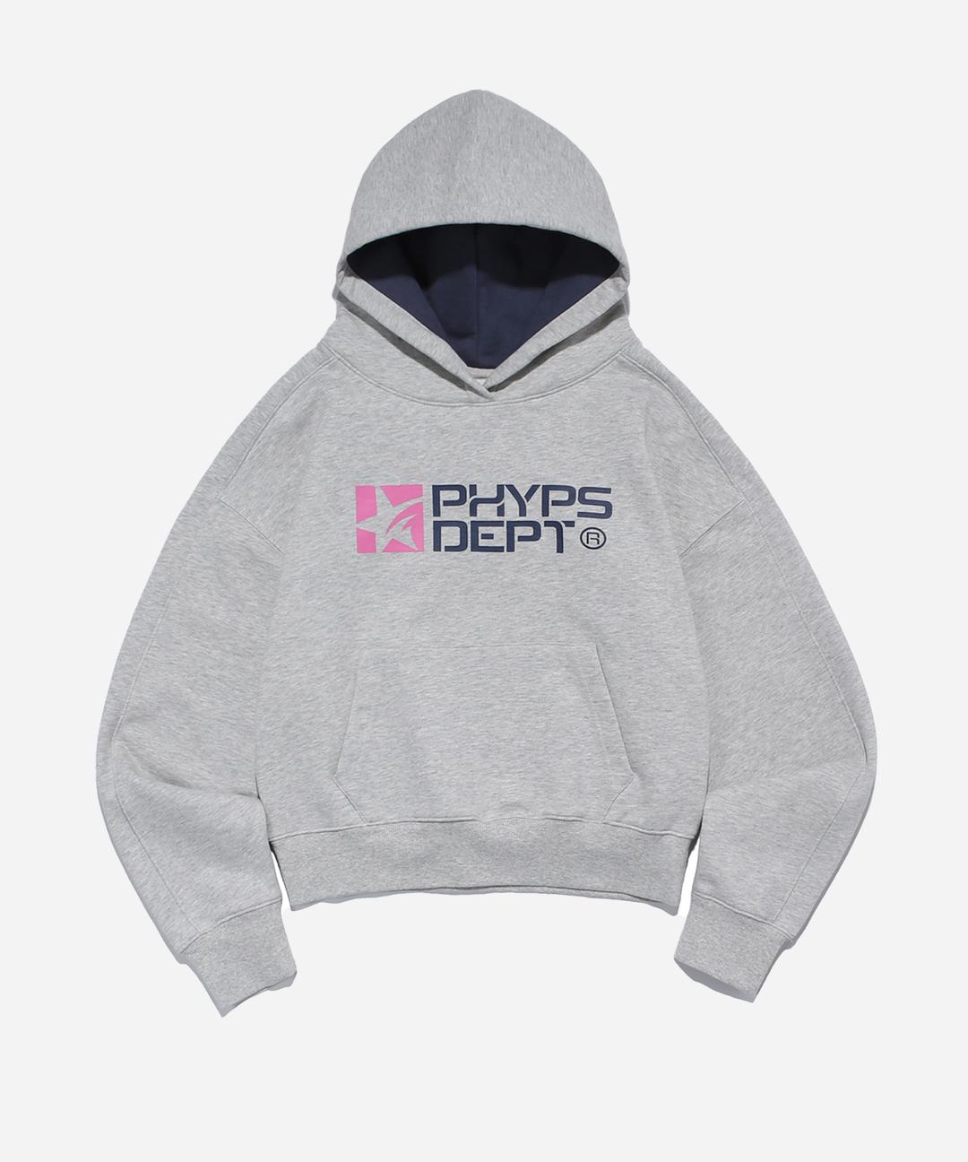 STARDUST CROP HOODIE GRAY