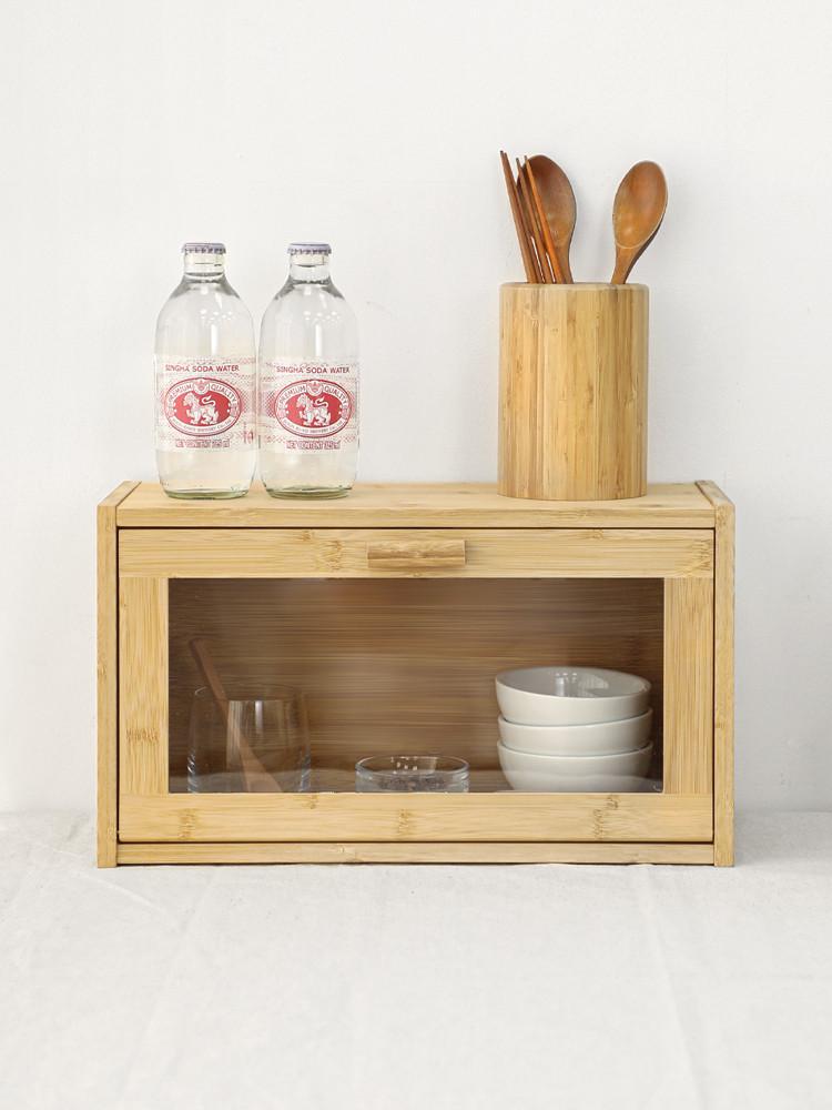 [주말 세일가/무료배송][DIY] 바네스데코 1단내추럴 빵보관함 브레드박스 수납정리함