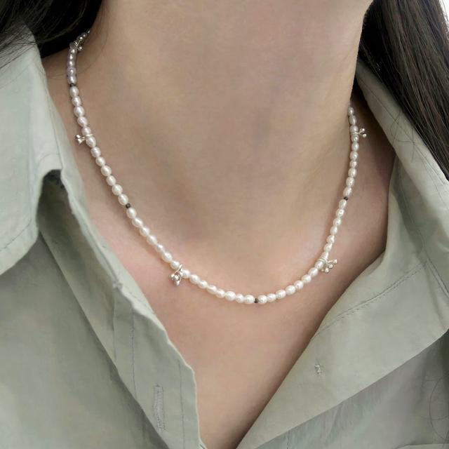 ネックレス・ペンダント [NIRO] DICE MUSHROOM PEARL NECKLACE #68 NIRO】DICE MUSHROOM PEARL NECKLACE#68 SEVENTEEN JOSHUA着用