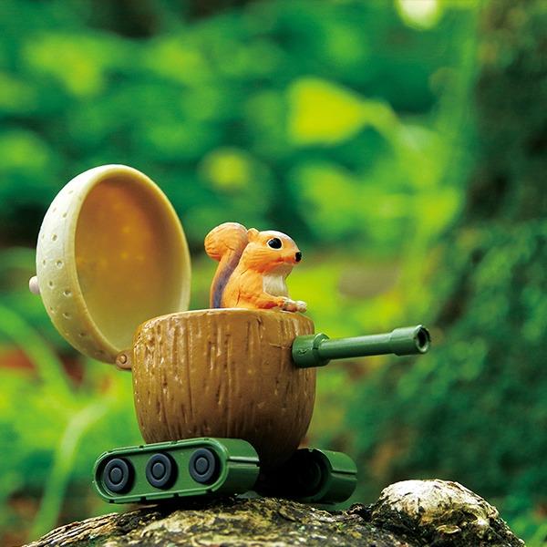 다람쥐 도토리 탱크 미니 피규어 캡슐토이 가챠