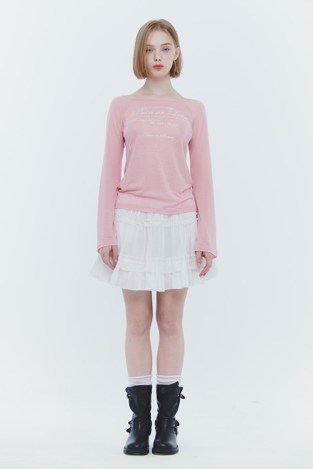 FOG LOOSE TOP pink