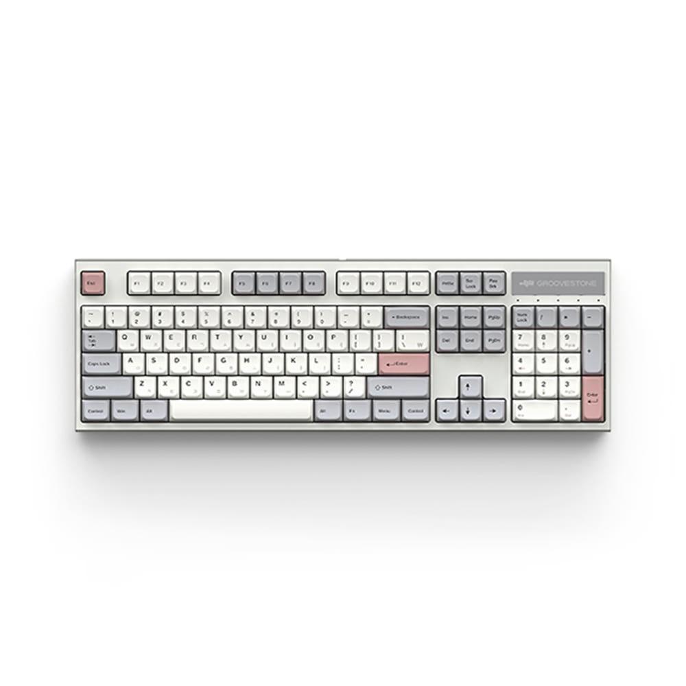 그루브스톤 GV10 수제윤활 104키 유선 기계식 키보드 라이트P GA, 게이트론 저소음갈축 45g