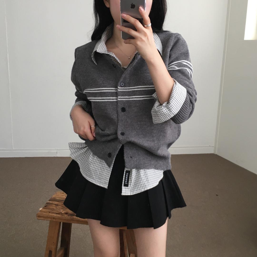 라온느 [MADE/직각어깨핏] 딥시 가디건