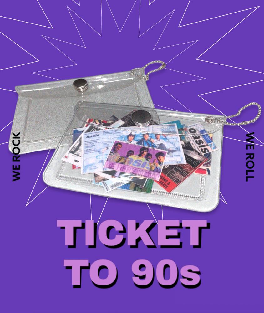 [oasis 티켓팩] PVC 카드지갑 티켓 다꾸 스티커 빈티지 레트로 락밴드 공연 콘서트