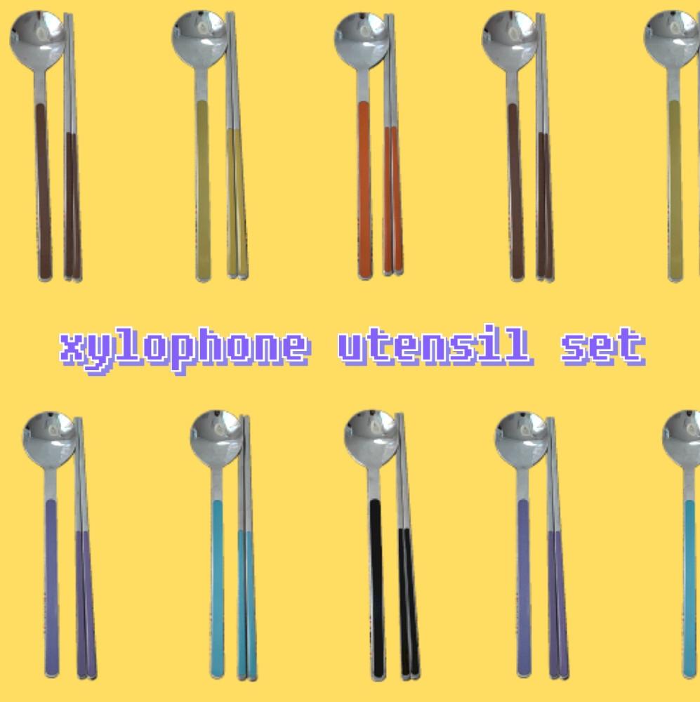 Xylophone utensil set
