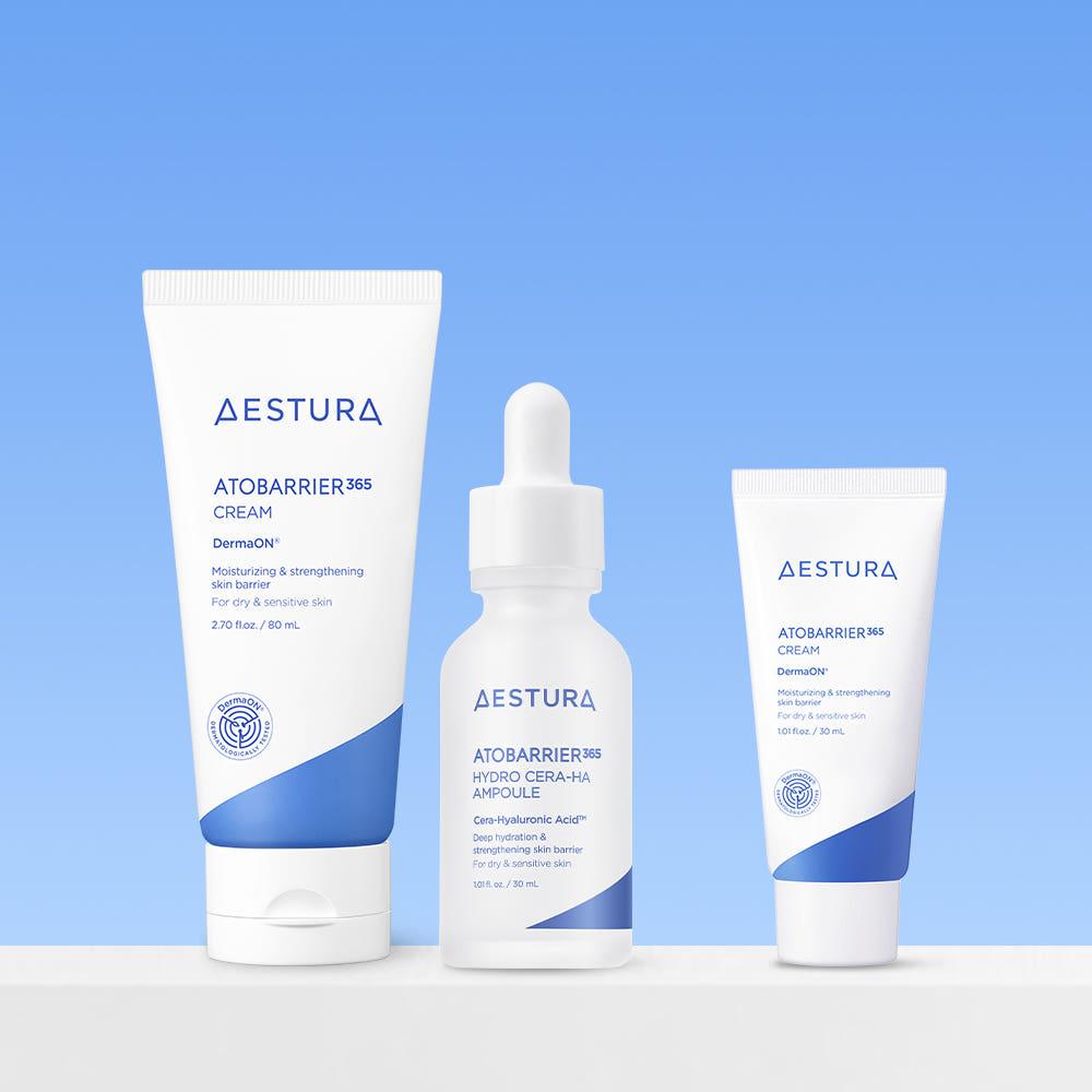 에스트라 아토베리어365 크림 80ml + 세라-히알 속수분 앰플 30ml +(증정) 크림 30ml