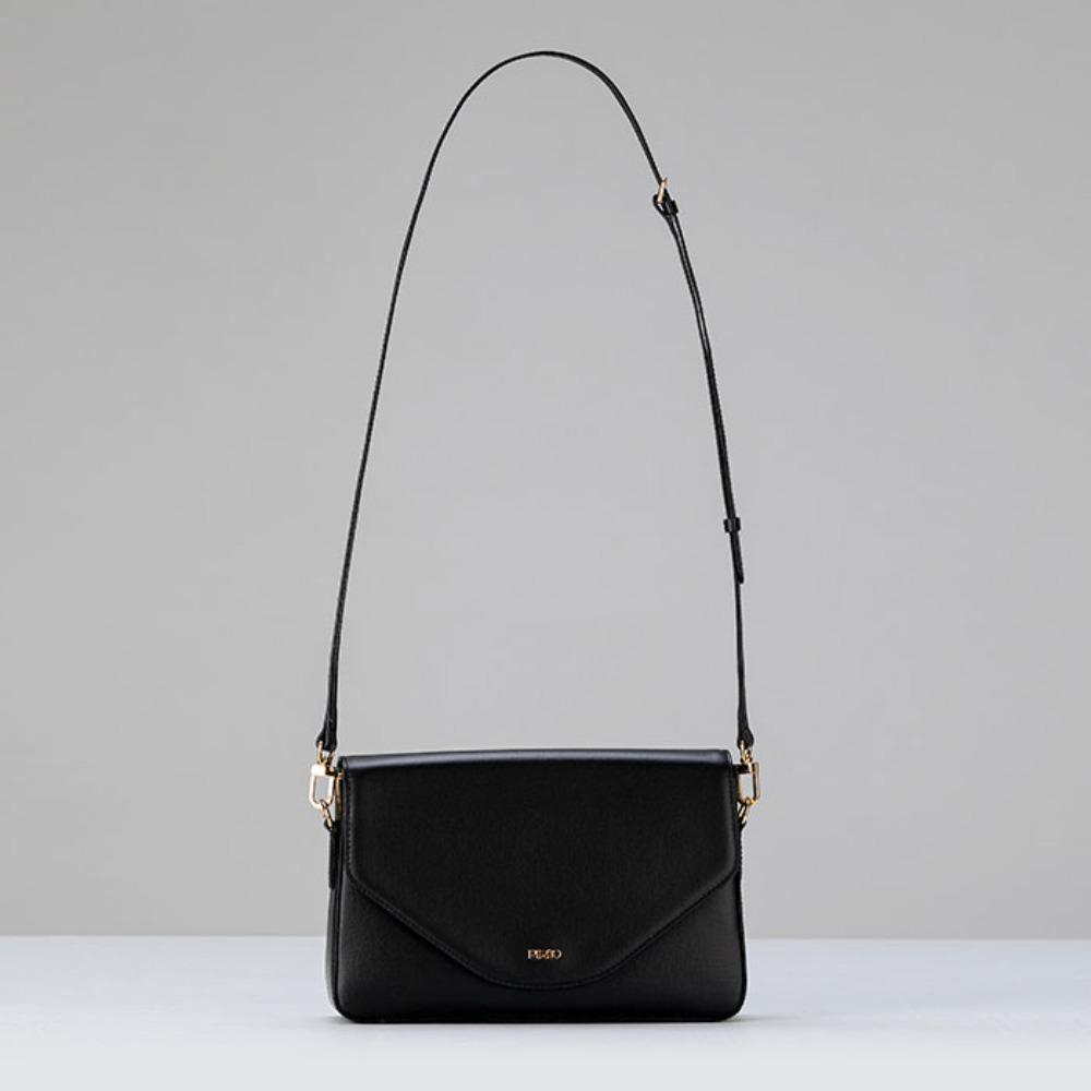 [페리토] 누어 한지 새들백 (리치블랙)