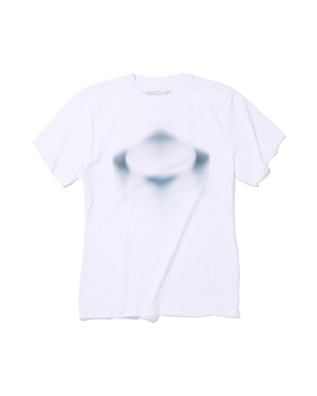 RHOMBUS SMUDGE T-SHIRT_WHITE