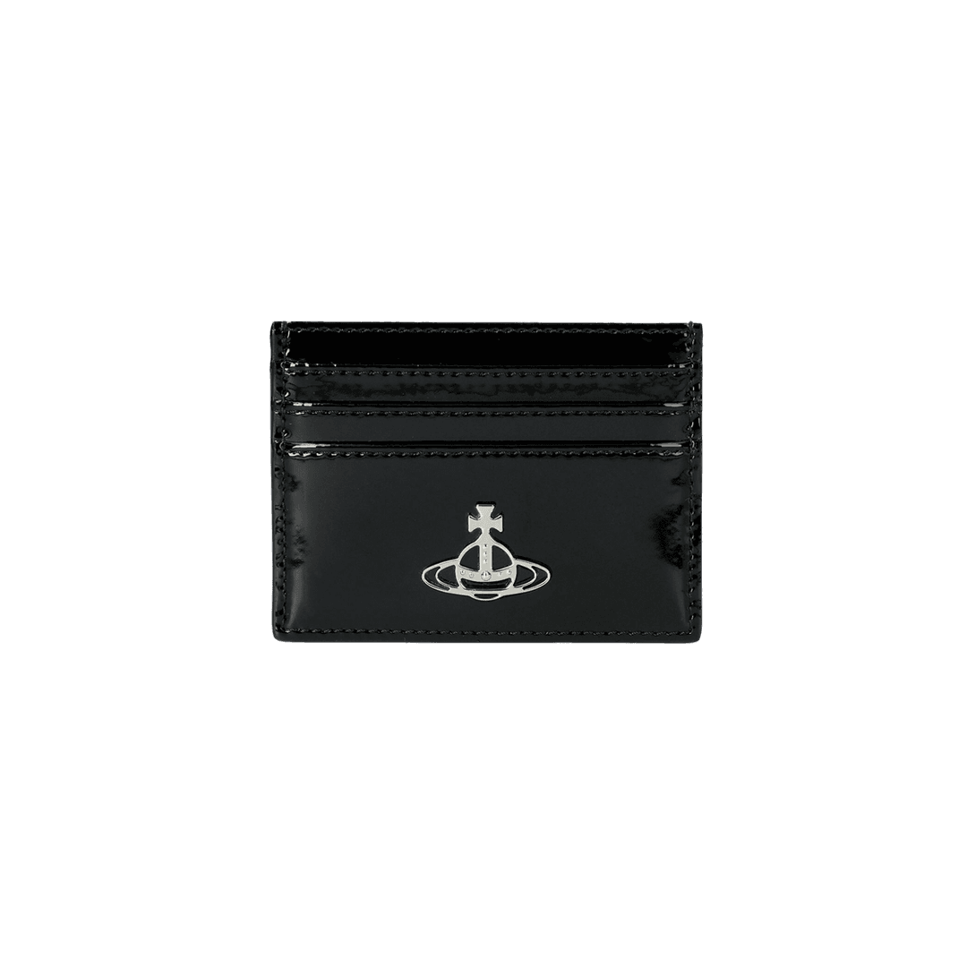 Vivienne Westwood Shiny Patent Card Holder Black