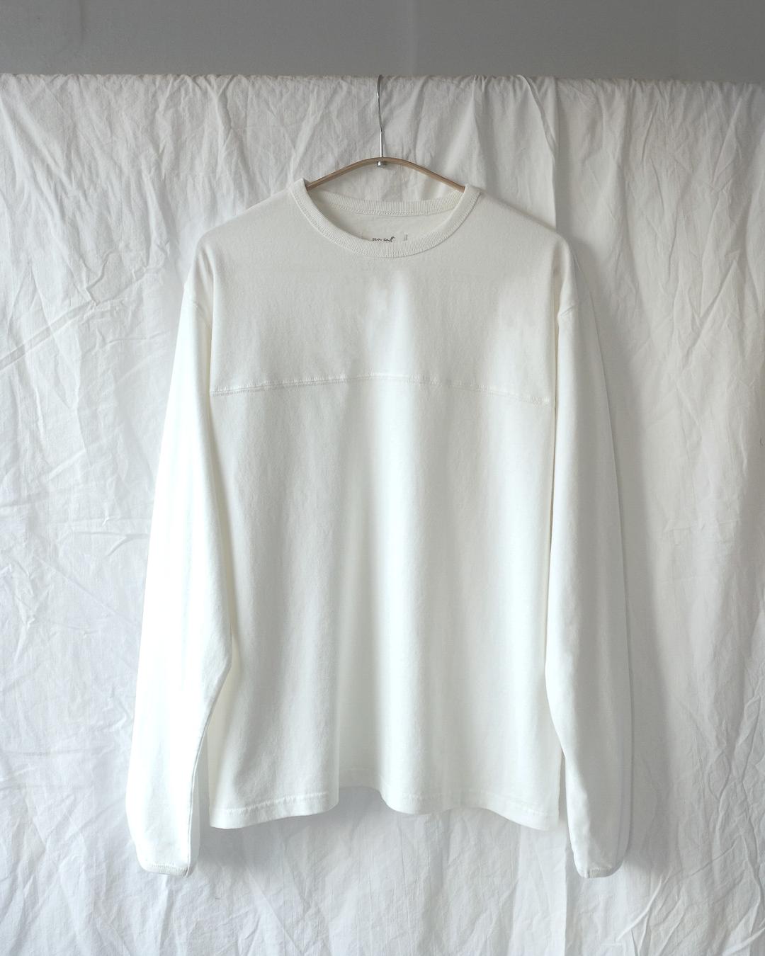 Line rib long sleeve (ivory)