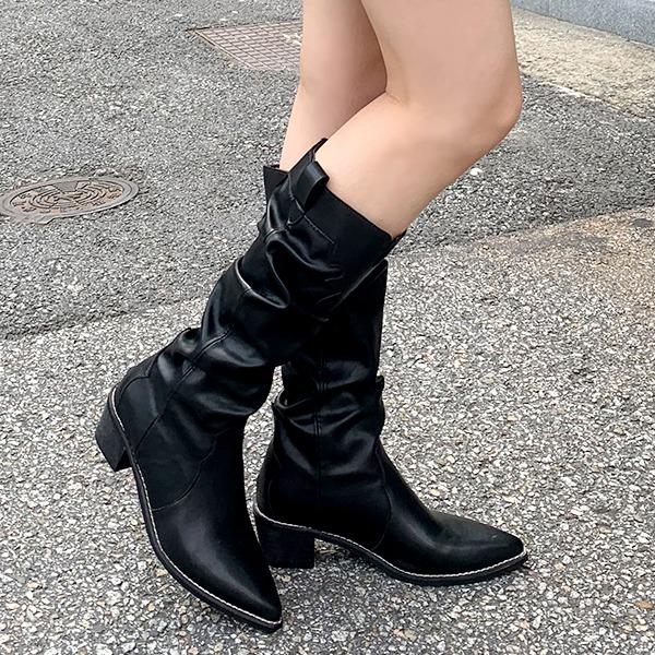 웨스턴주름롱부츠