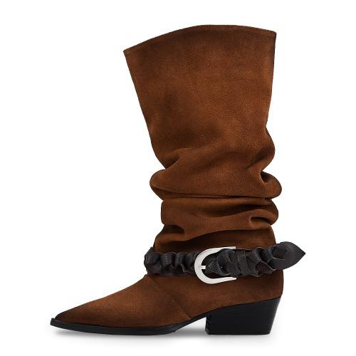 Kimera Slouchy Long Boots_Dusty Camel